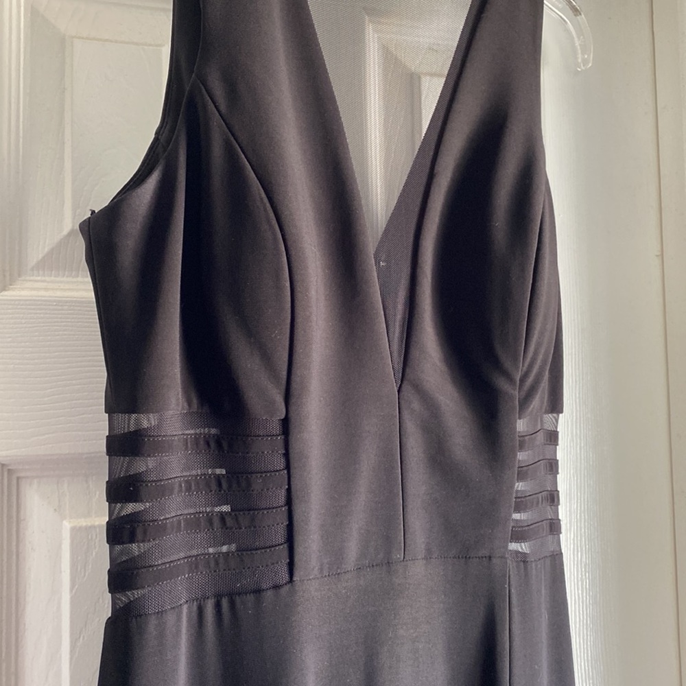 Black floor length formal dress